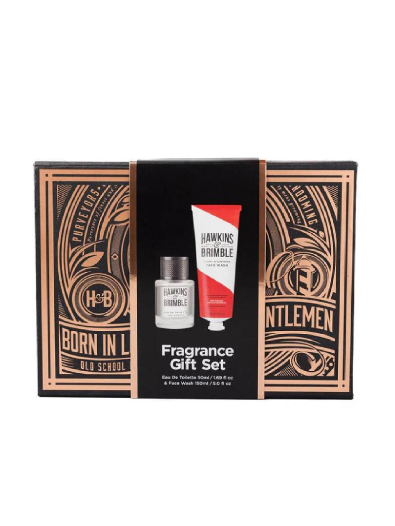 Hawkins & Brimble fragrance gift set, UK version