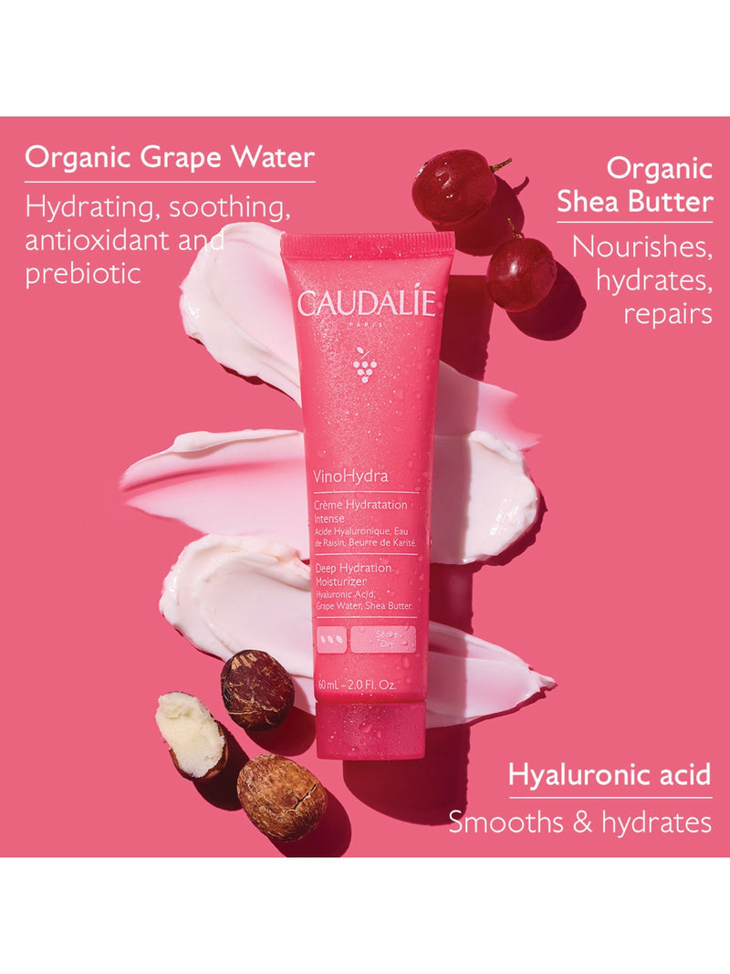 Caudalie VinoHydra Deep Hydration facial moisturizer 60 mL - British product