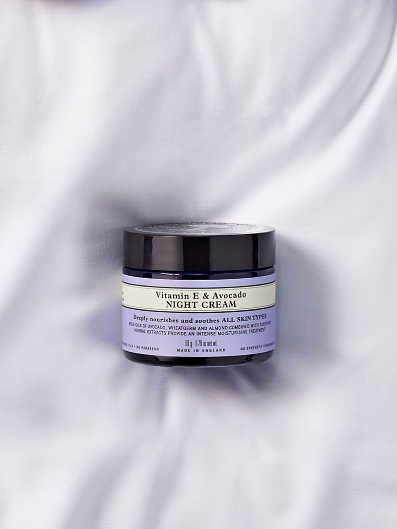 Neals Yard Remedies Vitamin E & Avocado night cream 50g, imported from the UK