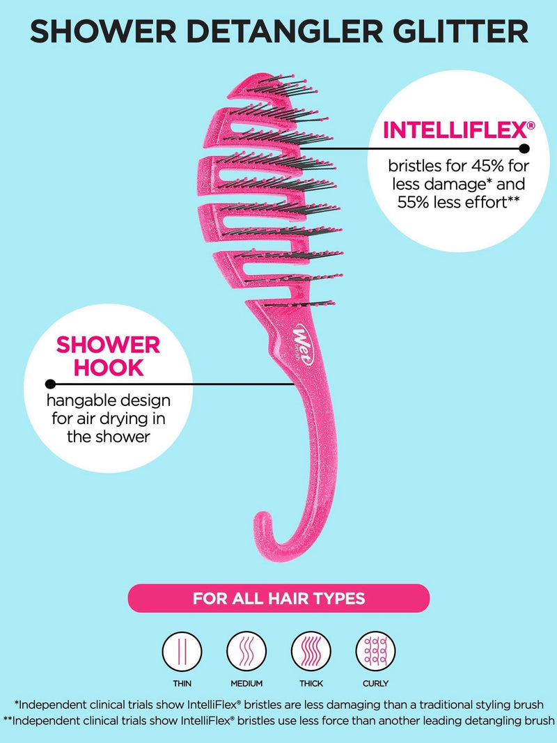 WetBrush Shower Glitter Detangler hairbrush - British product