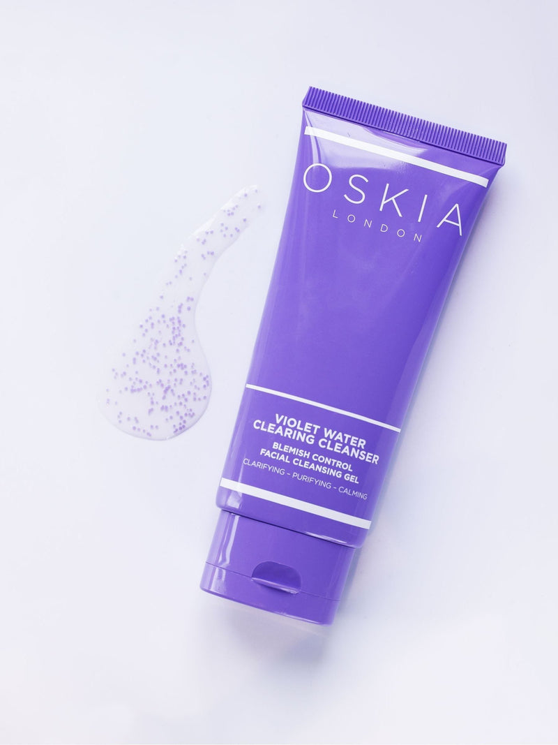 OSKIA Violet Water Clearing Cleanser Blemish Control 100ml, imported from the UK