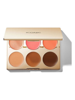 ICONIC London Multi Use Cream Blush Bronzer and Highlighter Palette