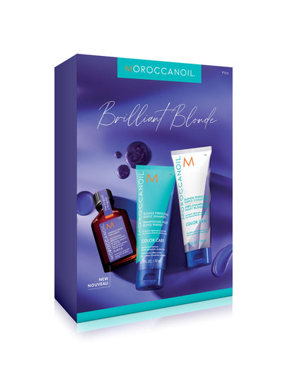 Next Moroccanoil Brilliant Blonde Hair Care Gift Set- Buy online at McGrocer