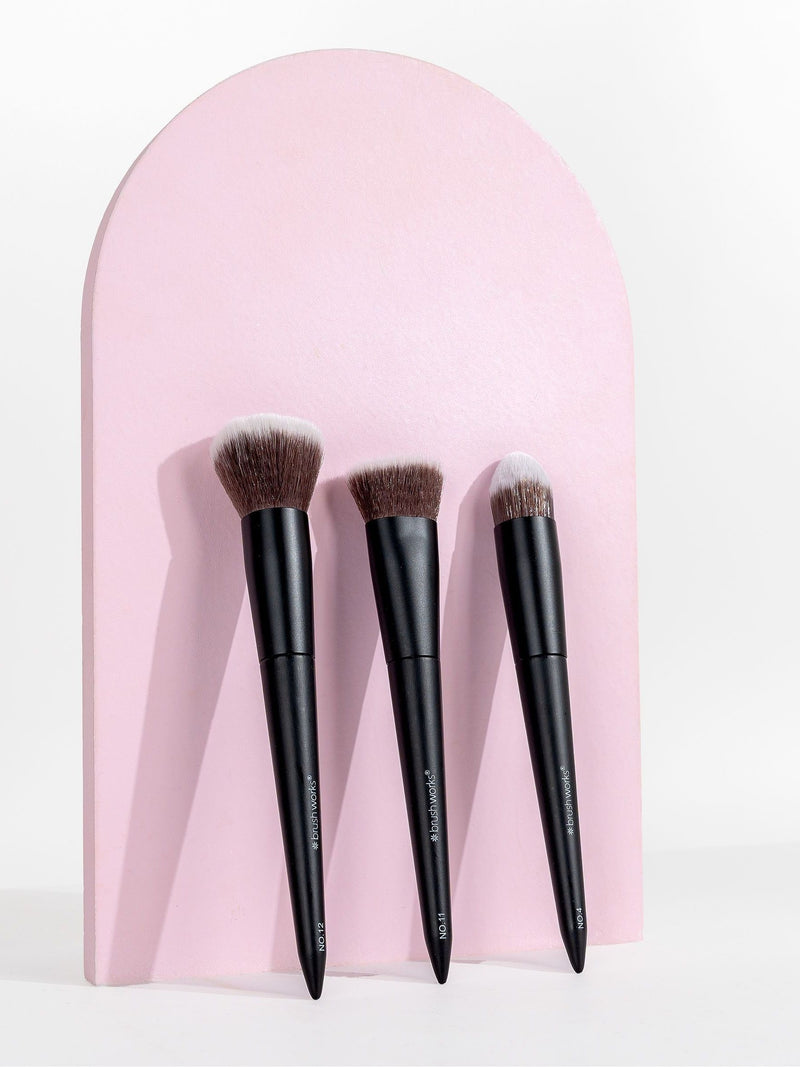 Brush Works cream contour and blush makeup brush set - British product