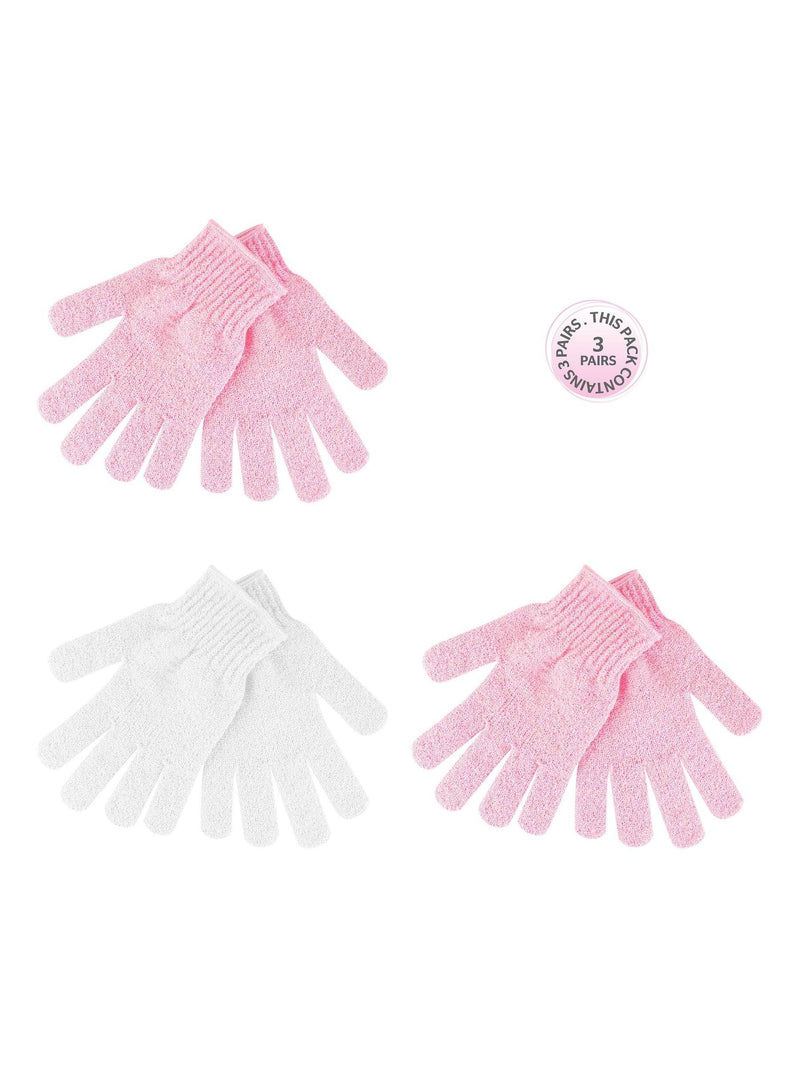 Brush Works exfoliating gloves 3 pack, UK version