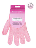Brush Works exfoliating gloves 3 pack, UK version
