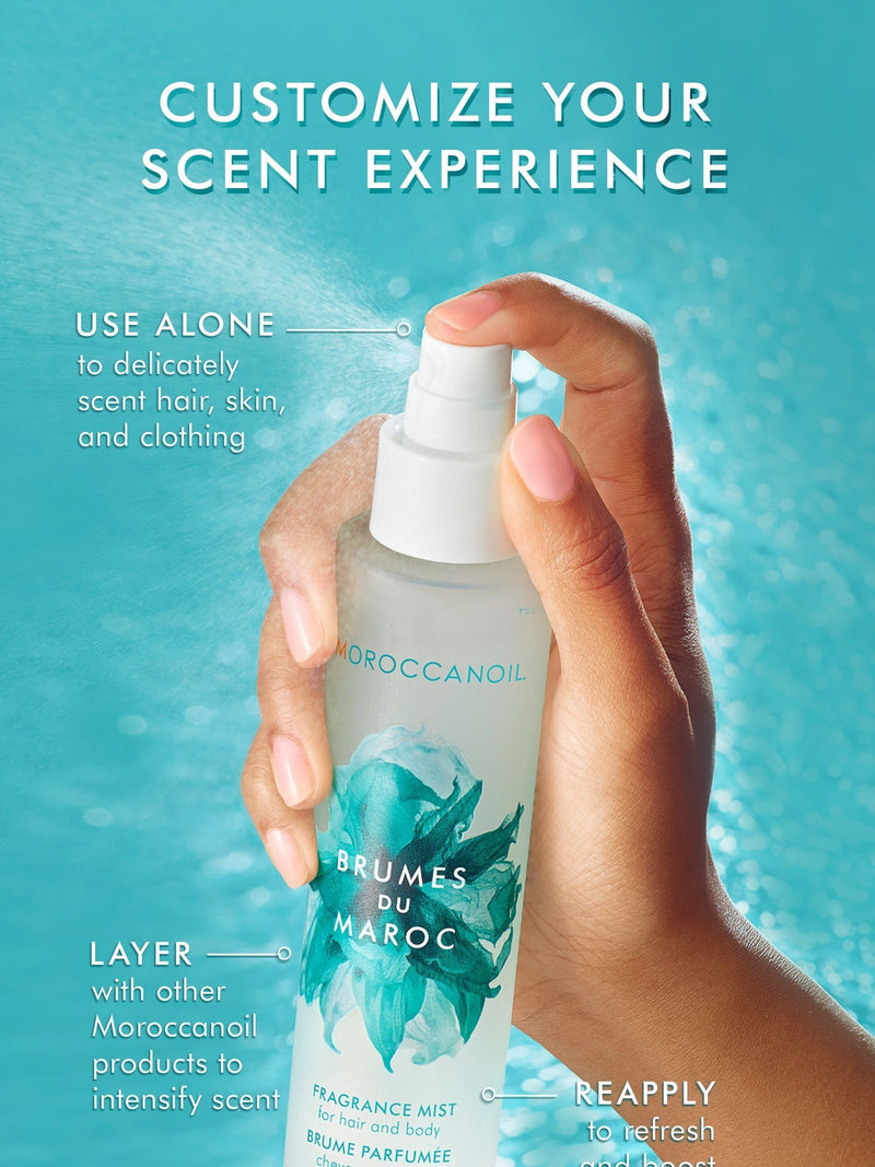 Moroccanoil Brumes Du Maroc hair and body fragrance mist 30ml, imported from the UK
