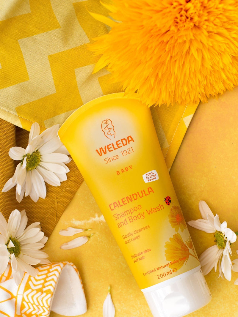Weleda Calendula baby shampoo and body wash 200ml, imported from the UK