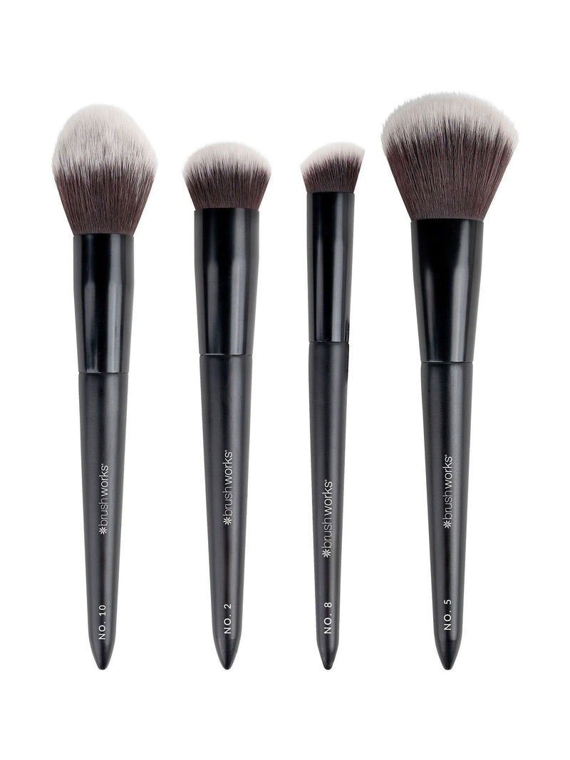 Brush Works Buff and Blend face brush set four brushes - British product