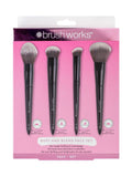 Brush Works Buff and Blend face brush set four brushes - British product