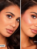 Gel-Powder Blush and Highlighter Duo Compact for Radiant Glow