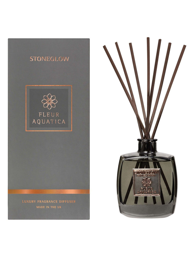 Stoneglow Fleur Aquatica reed diffuser 200ml - British product