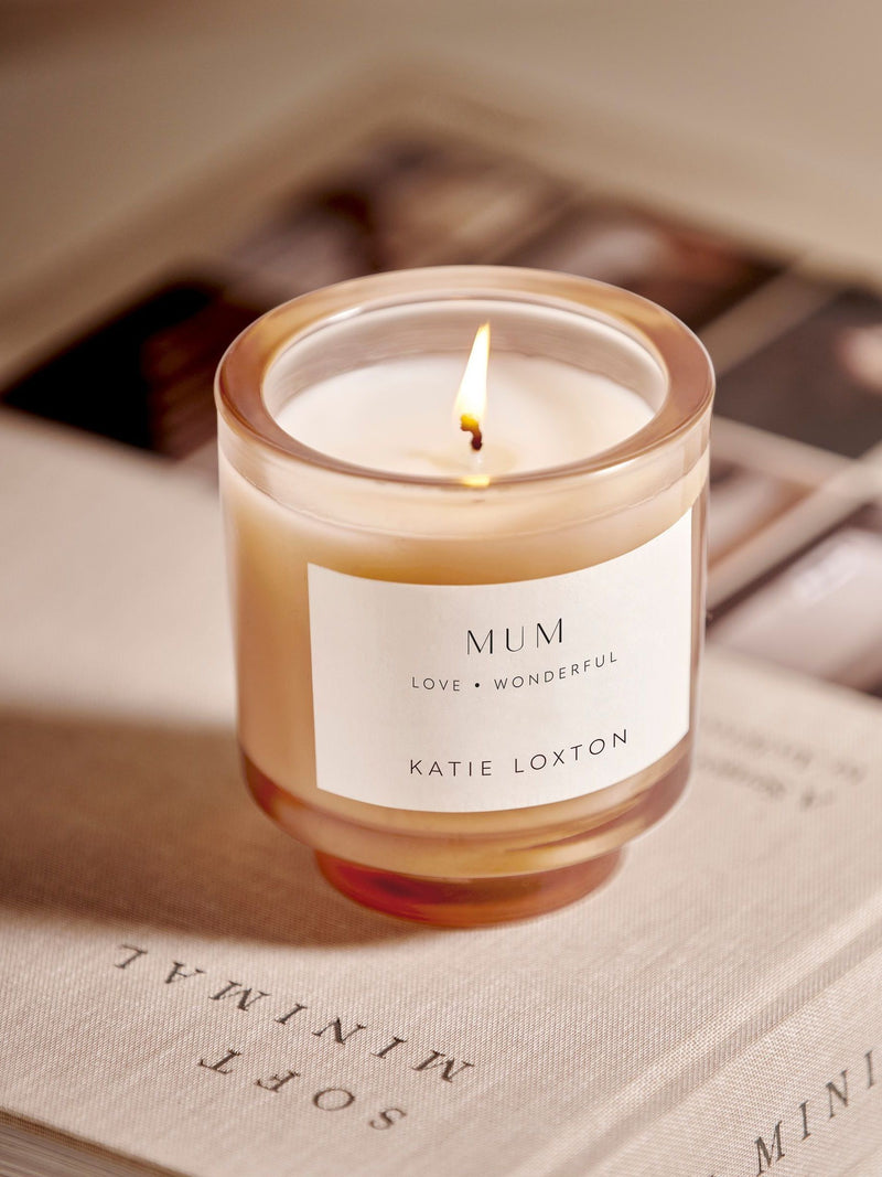 Katie Loxton Cream Mum Sentiment Candle, UK version