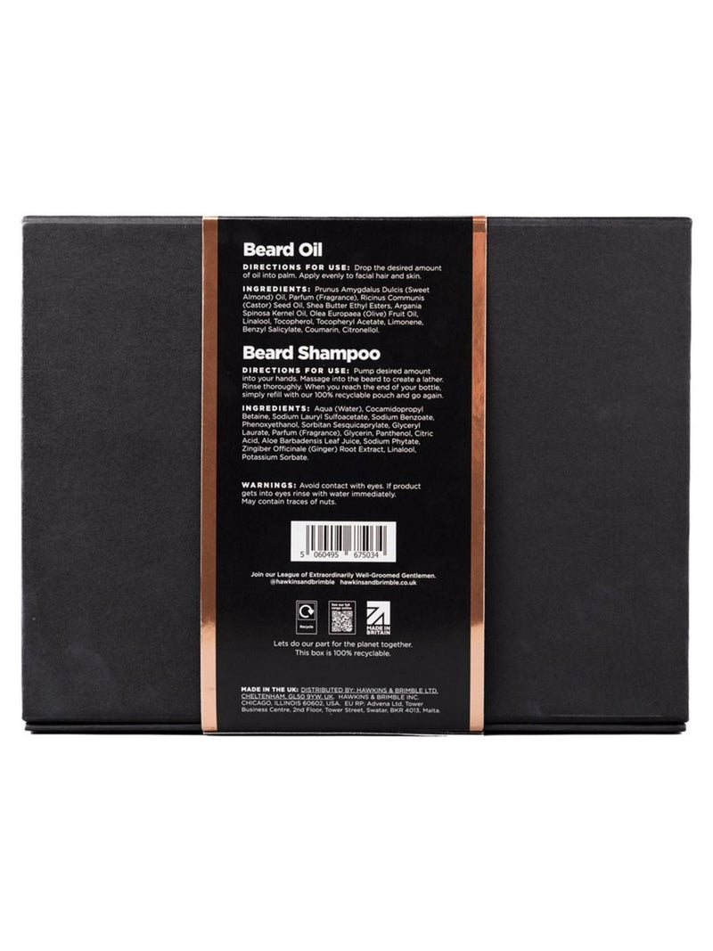 Hawkins & Brimble beard gift set, UK version