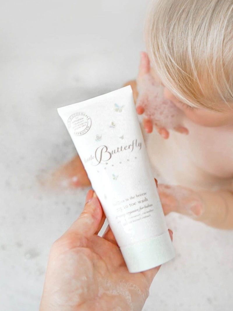 Little Butterfly Bubbles in the Breeze top to toe wash 100ml, imported from the UK