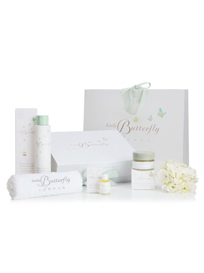 Next Little Butterfly London Baby Skincare Gift Set with Top to Toe Wash, Nappy Cream and Massage Oil- Buy online at McGrocer