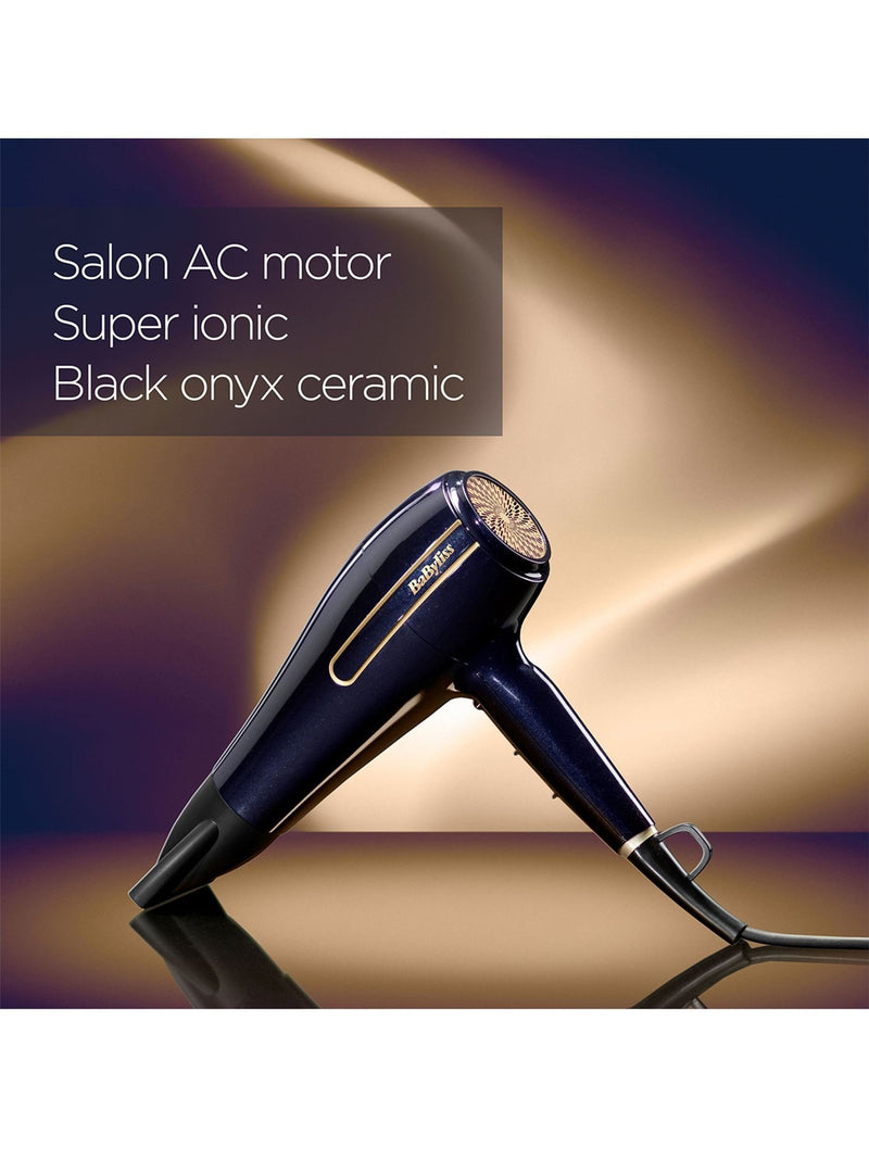 BaByliss Black Onyx professional hair dryer - British product