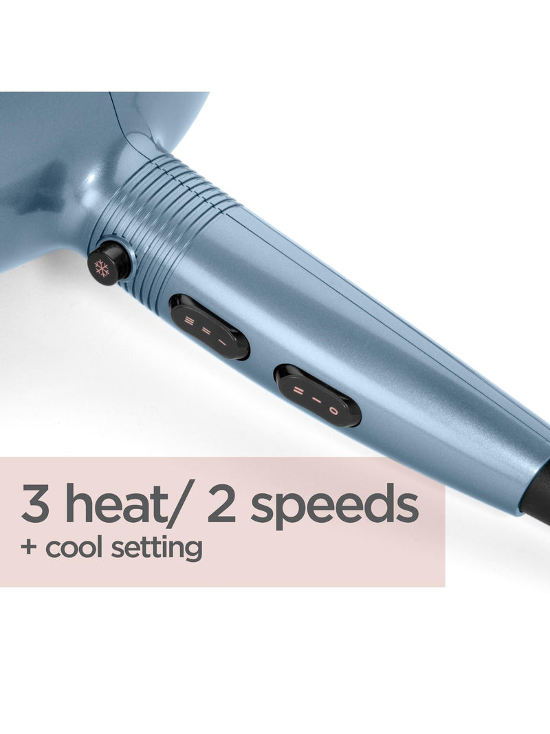 BaByliss Denim Luxe hair dryer (British brand)