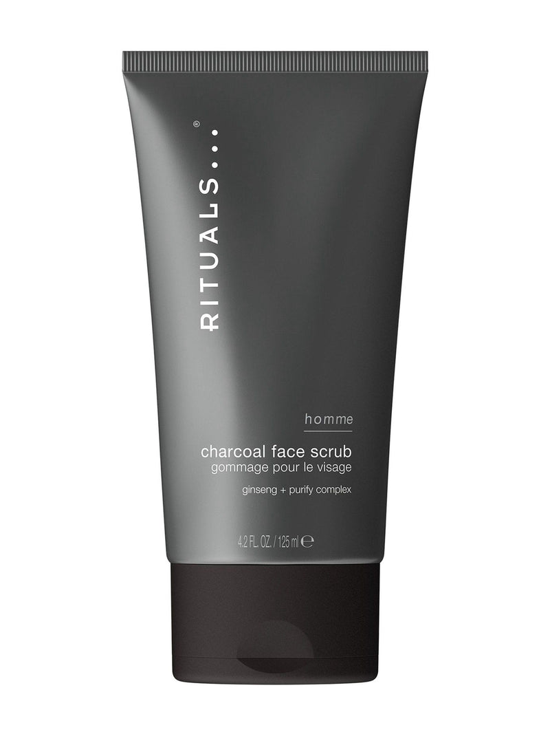 Rituals Homme Charcoal Face Scrub 125ml, imported from the UK