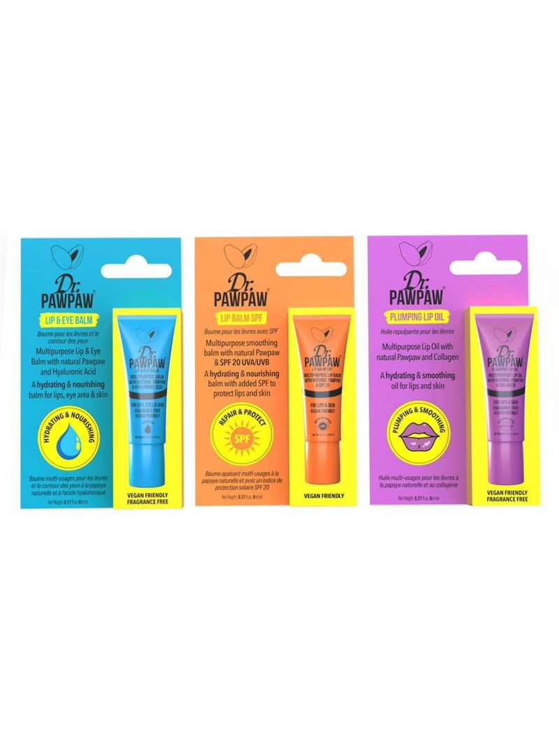 Dr Paw Paw Action Trio Set lip care trio (British brand)