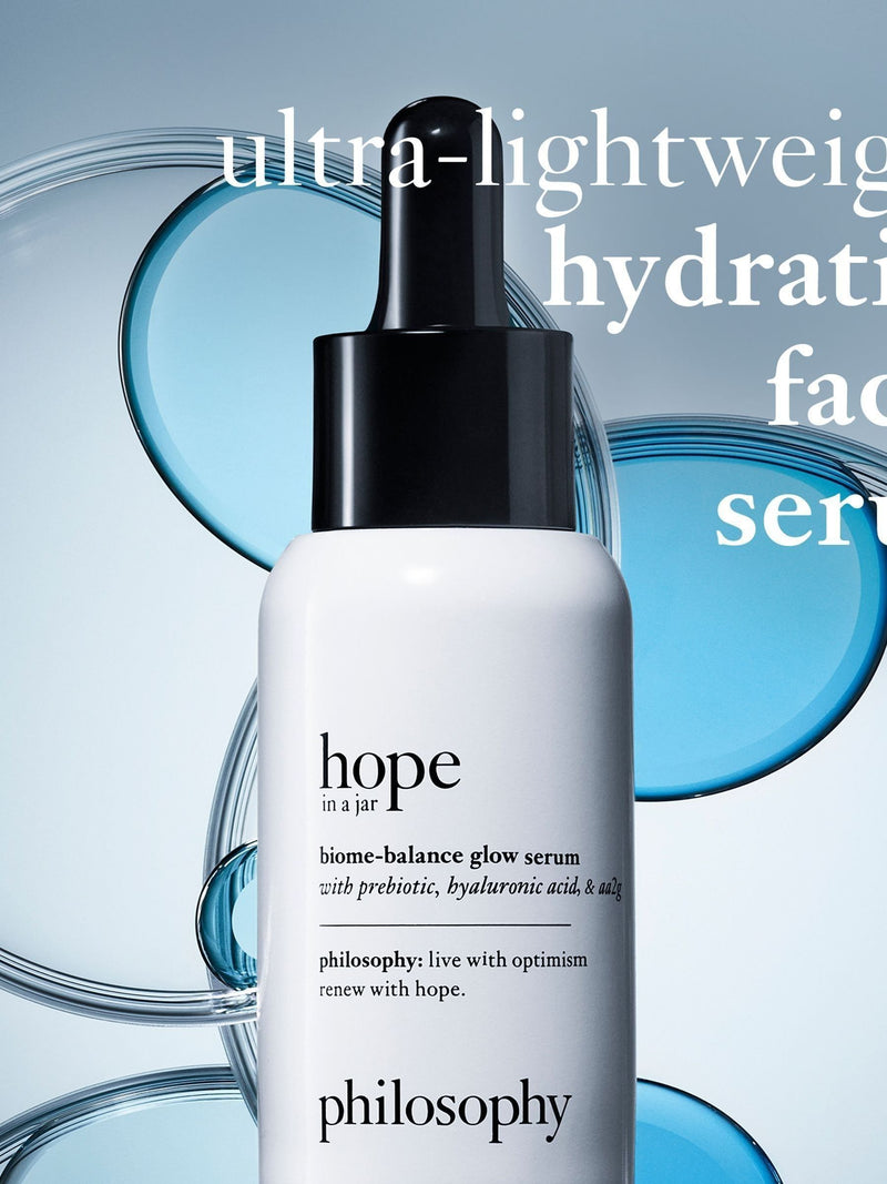 Philosophy Hope In a Jar Biome Balance Glow Serum 30ml, imported from the UK