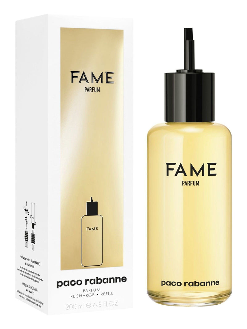 Rabanne FAME parfum refill bottle 200ml, imported from the UK