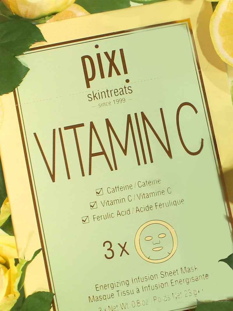 Pixi Vitamin-C sheet mask, imported from the UK