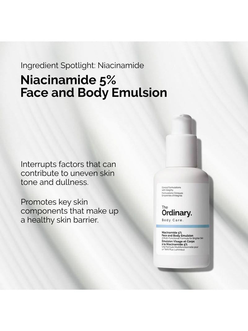 The Ordinary Niacinamide 5 Face and Body Emulsion 100ml (British brand)