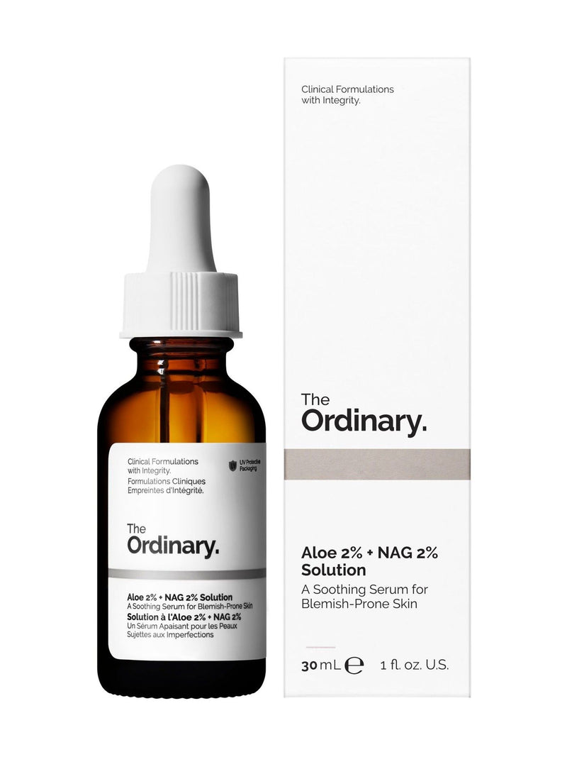 The Ordinary Aloe 2% + NAG 2% Solution face serum 30ml (British brand)
