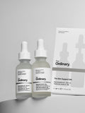 The Ordinary skincare gift set with hyaluronic acid and niacinamide serums (British brand)