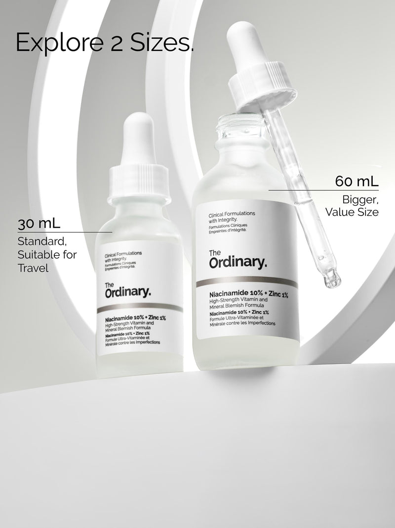 The Ordinary Niacinamide Serum 10% + Zinc 1% 60ml (British brand)
