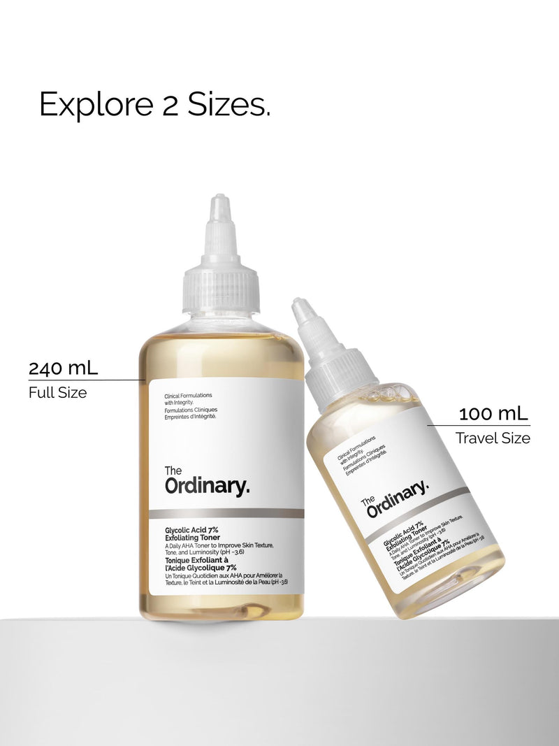 The Ordinary Glycolic Acid Exfoliating Toner 240ml (British brand)