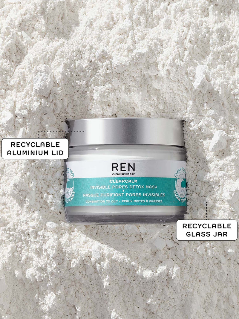 REN Clearcalm Invisible Pores Detox Clay Mask, imported from the UK
