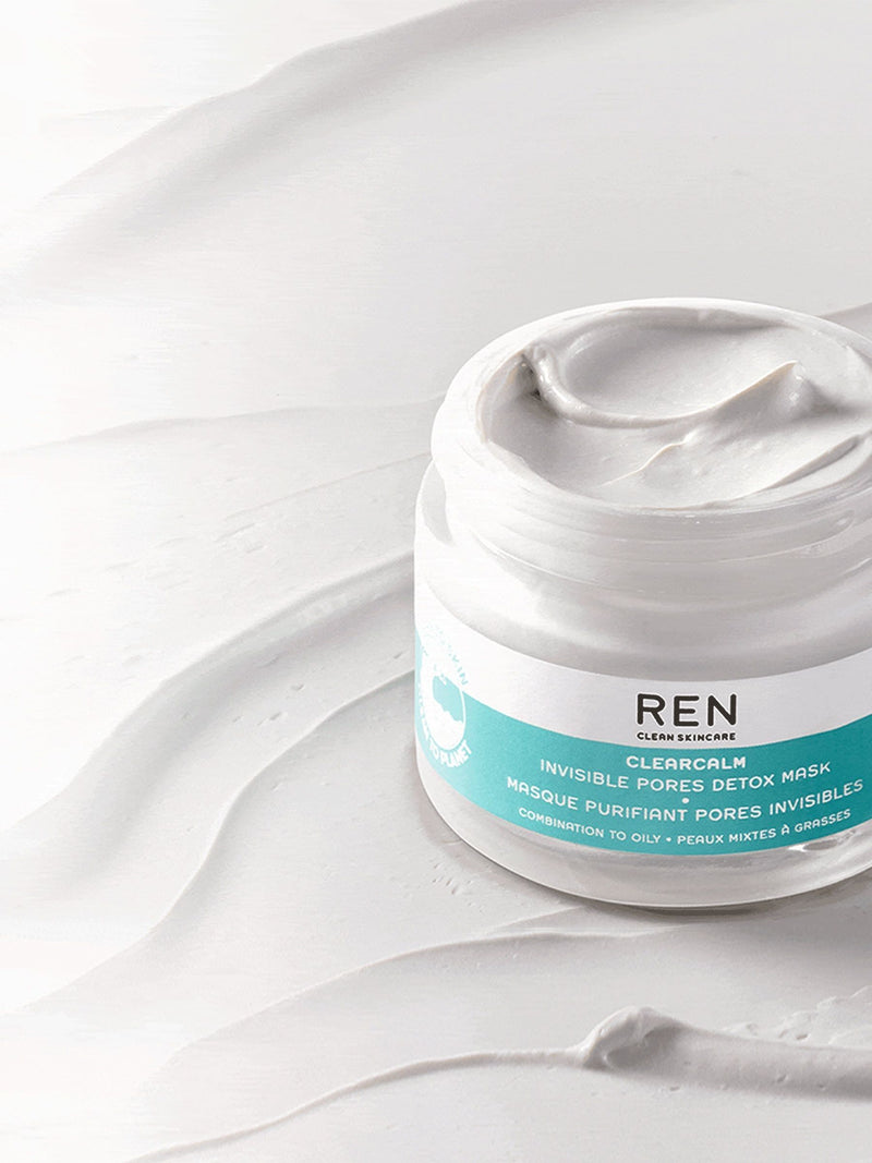 REN Clearcalm Invisible Pores Detox Clay Mask, imported from the UK