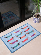 Next Artsy Mats Blue Dachshund Indoor Washable Doormat 80x50 cm- Buy online at McGrocer