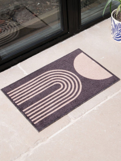 Next Artsy Mats Brown Abstract Indoor Washable Doormat 60x40cm- Buy online at McGrocer