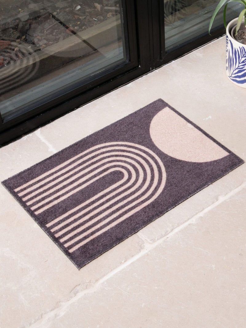Artsy Mats brown abstract doormat 60x40 cm, imported from the UK