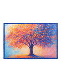 Artsy Mats Orange Tree of Life doormat 60x40cm, imported from the UK