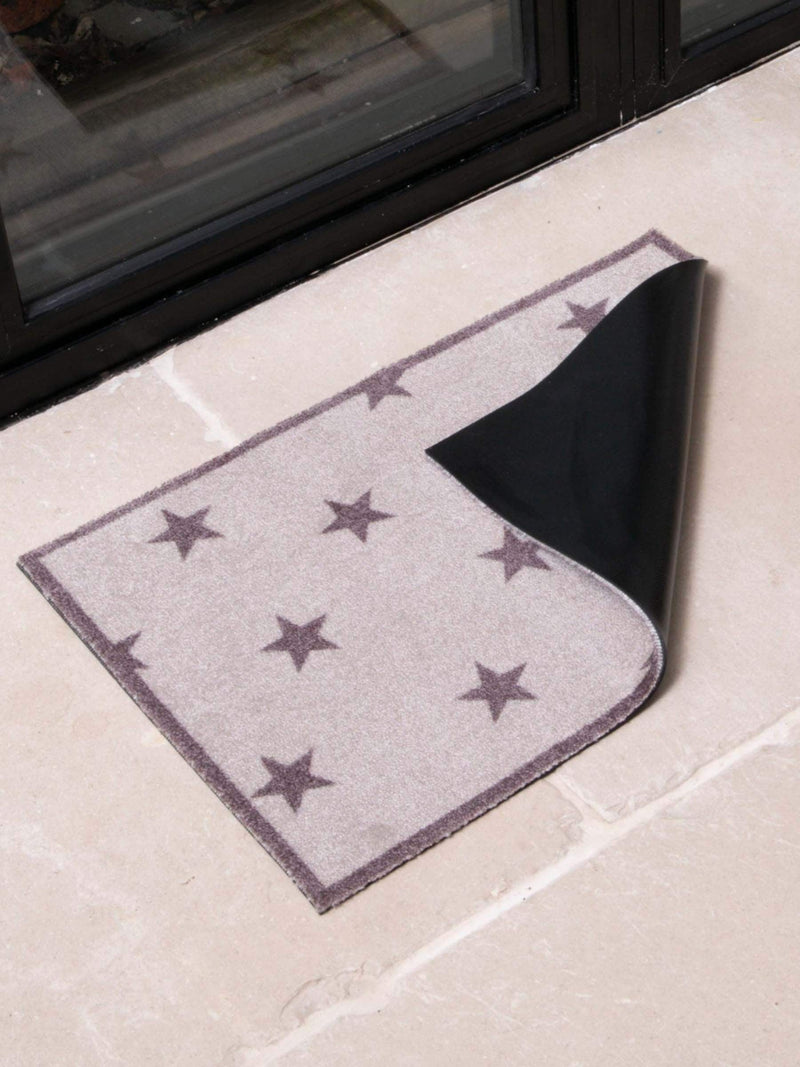 Artsy Mats brown stars doormat 60x40cm, UK version
