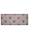 Artsy Mats brown stair pattern indoor washable runner 60x150cm, UK version