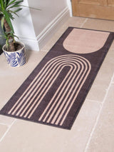 Next Artsy Mats Brown Abstract Indoor Washable Runner 60x150cm- Buy online at McGrocer