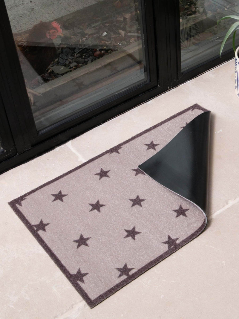 Artsy Mats indoor doormat Brown Stars 80x50cm, UK version