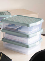 Next Wham Green Milieu 8.5L Rectangular Plastic Clip Box and Lid- Buy online at McGrocer