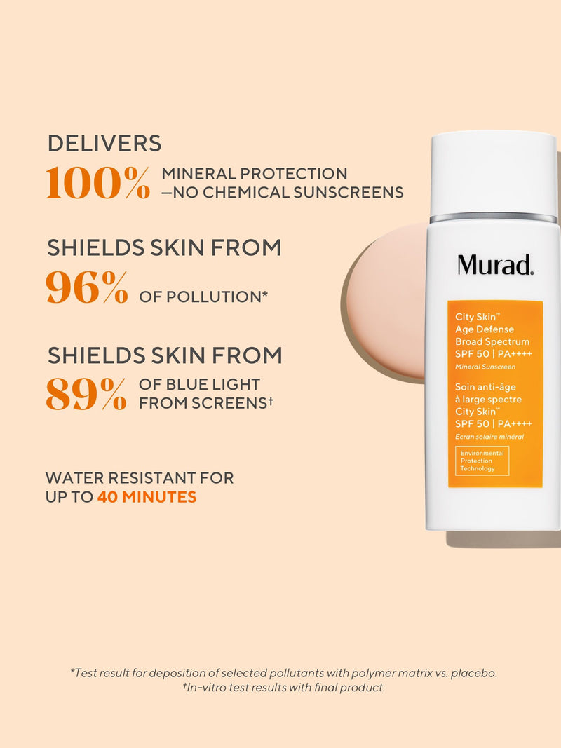Murad City Skin Broad Spectrum Sunscreen SPF50 50ml, imported from the UK