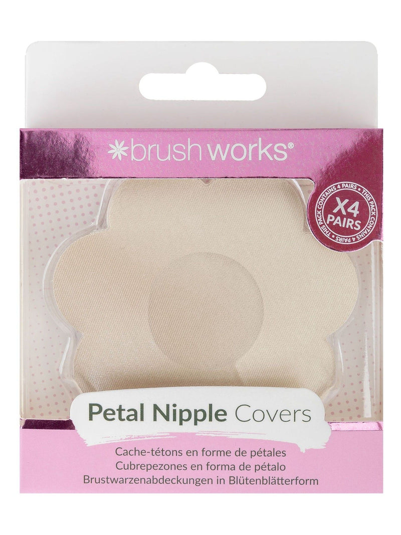 Brush Works Nude Satin Nipple Covers 4 Pairs - British product