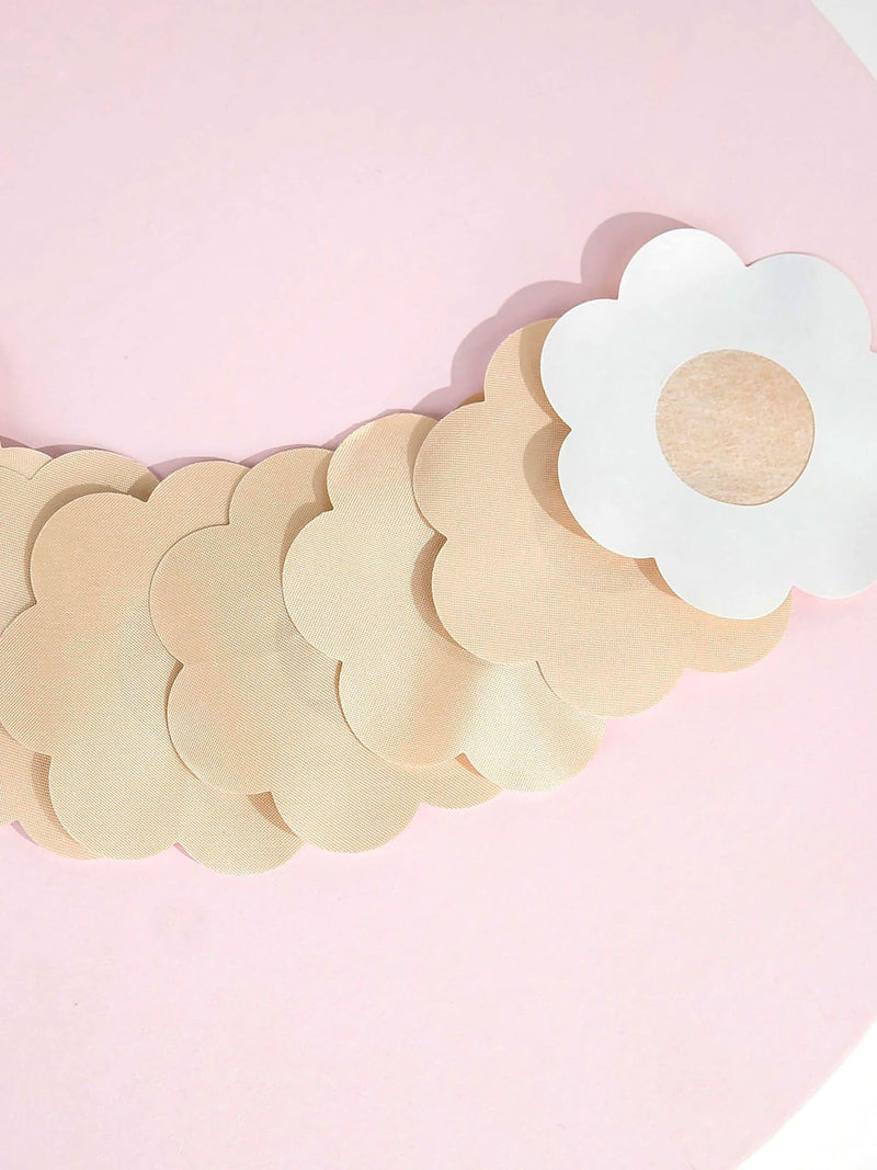 Brush Works Nude Satin Nipple Covers 4 Pairs - British product