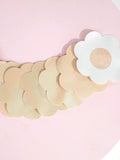 Brush Works Nude Satin Nipple Covers 4 Pairs - British product