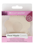 Brush Works Nude Satin Nipple Covers 4 Pairs - British product