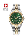 Jacques Du Manoir silver tone unisex Swiss-made dress watch, UK version
