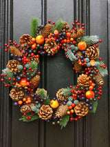 Next Dibor Orange Harvest Fruits Berry Wreath 40cm- Buy online at McGrocer